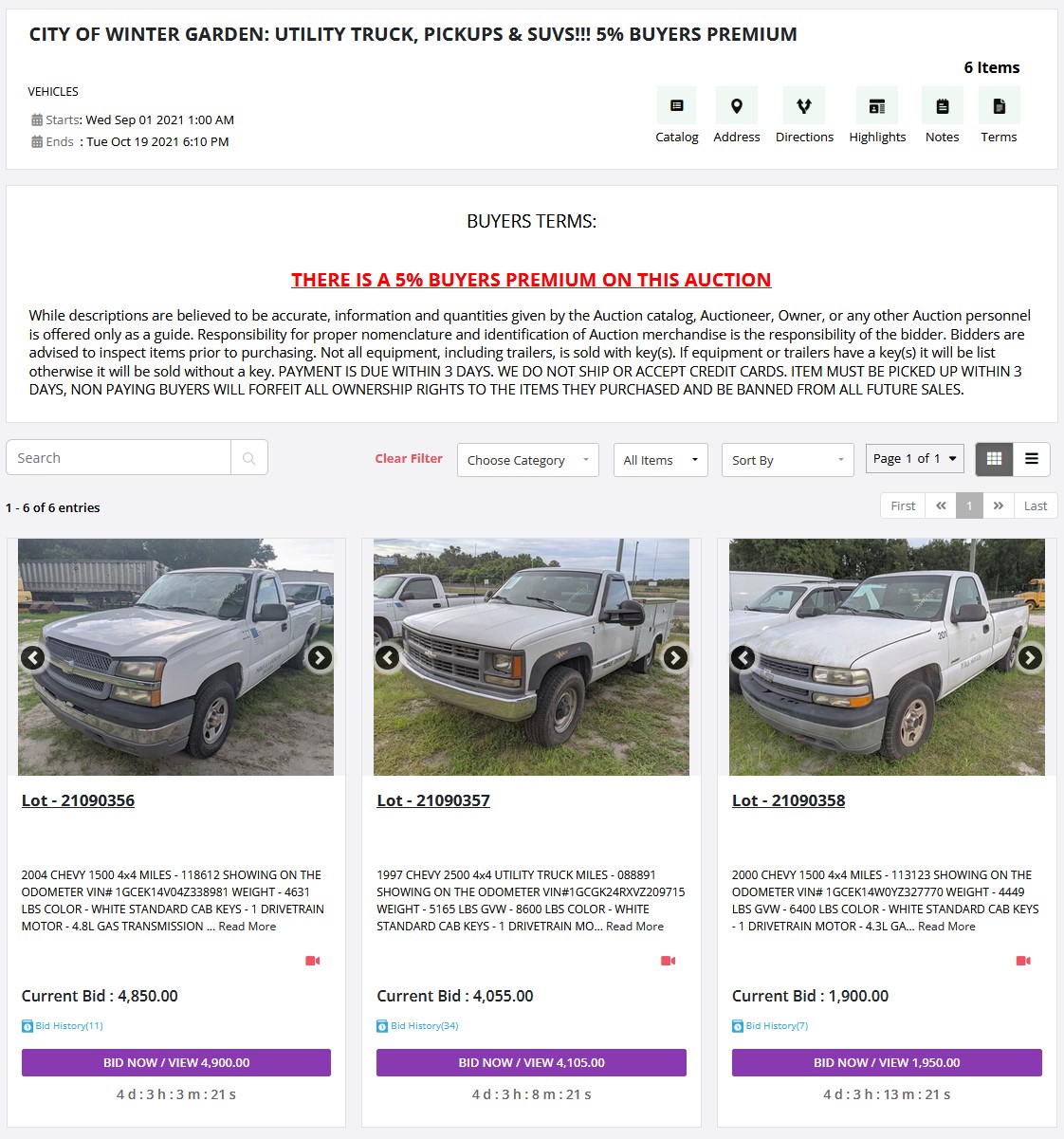agency main page